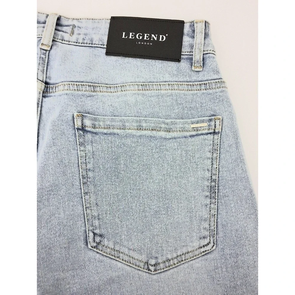 Legend London Jeans Men's Size 32 x 32 Baggy Light Blue Wash Casual‎ Pre-owned